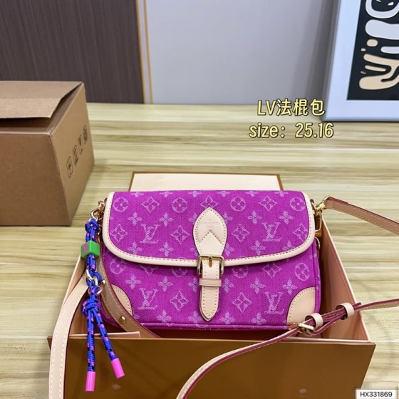Louis Vuitton Diane (Purple Monogram Denim)